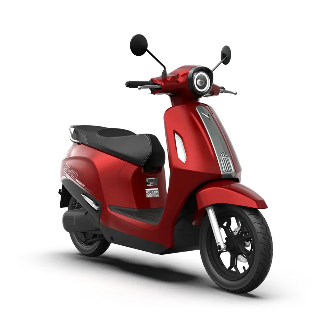 VinFast Evo Grand II màu đỏ. Ảnh sản phẩm: VinFast; mức ưu đãi cần kiểm tra theo thời điểm.