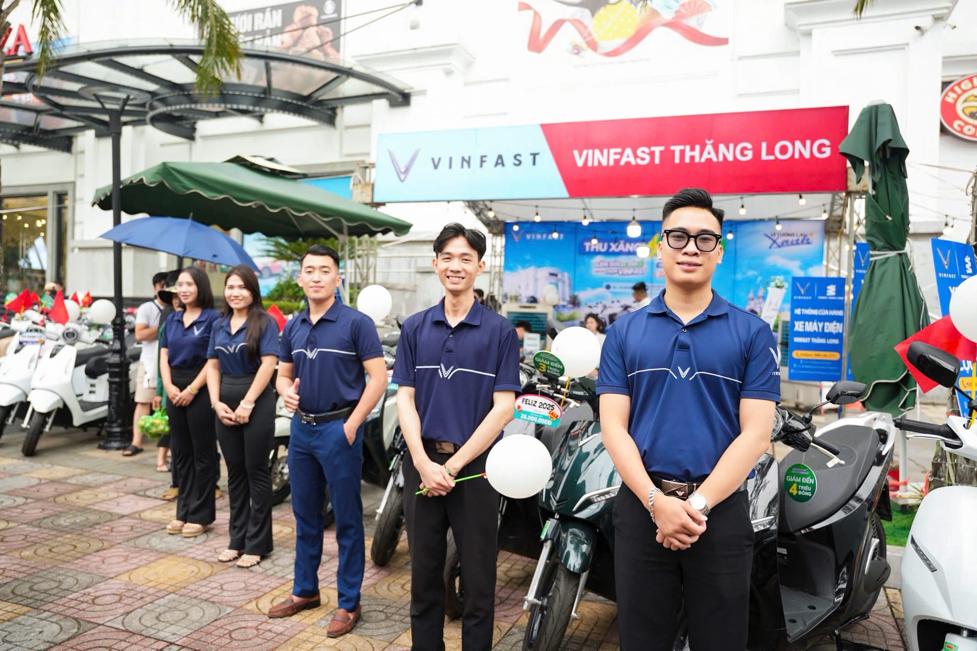 Khu trưng bày VinFast tại sự kiện ở Thái Bình tháng 10/2026. Ảnh: VinFast.